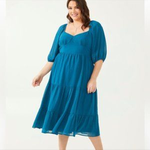 Arula Valentina Dress in Dark Teal Size 1X - NEW